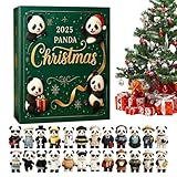 Weihnachtspanda-Countdown-Kalender, 2D-Flaches , 24 Tage, Countdown bis Weihnachten, Panda-Kalender...