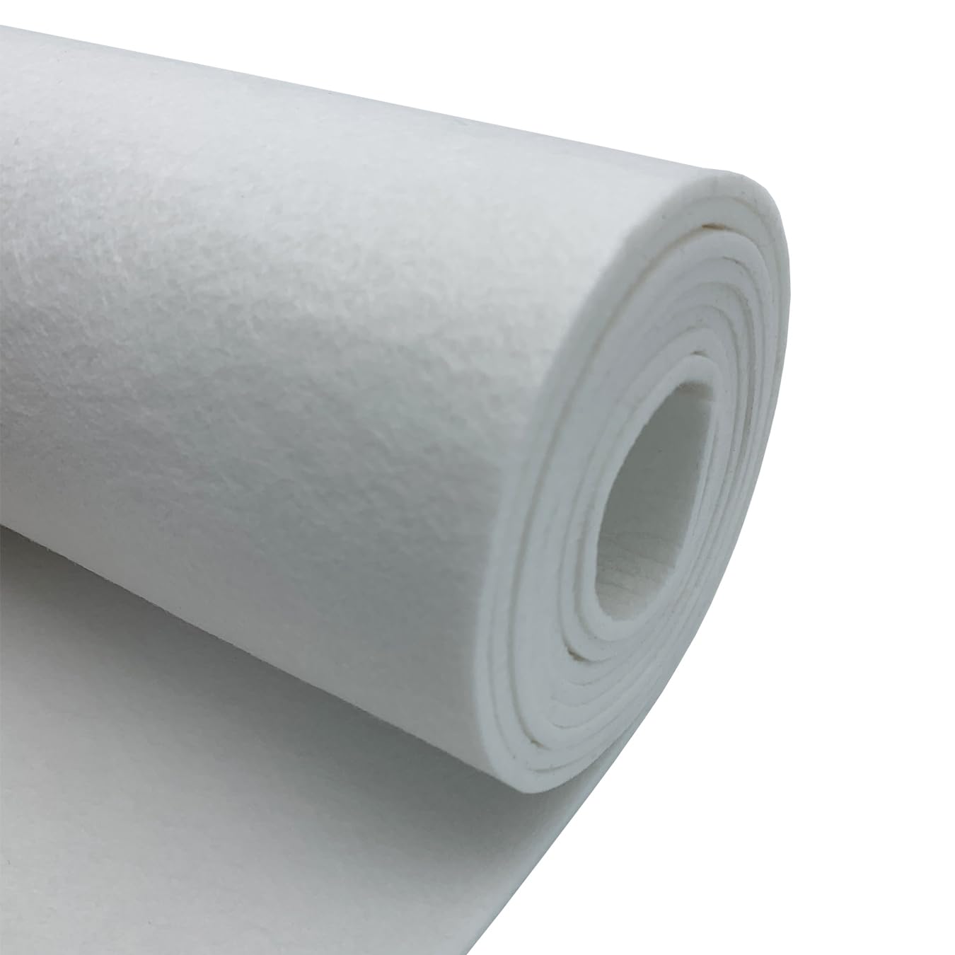 aufodara Felt Fabric 30cm x 250cm, 3mm Thick Craft Felt Fabric for Felt Table Mats DIY Craft Patchwork Sewing (White) - Image 2