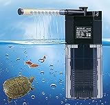 LONDAFISH Quiet Multi-Function Built-in Fish Tank Aquarium 3-Stage Filter with Water Pump