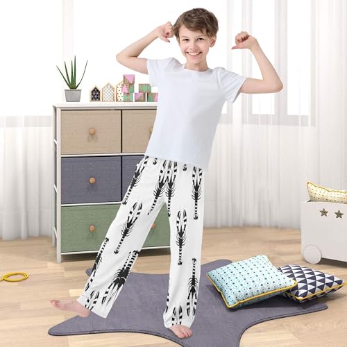 Pajama Pants Long Track Pants Lobster Pattern Design Sweatpants Athletic for 6-14 Years3