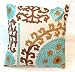 HomeDecorShopieHousse de Coussin Suzani 16 x 16, Coussins extérieurs brodés, taie d'oreiller décorative, Housse de Coussin Indien, taies d'oreiller Boho (20)