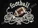 Classic Football Mom Rhinestone Iron on Hotfix Transfer football mom bling - 9" By 6"