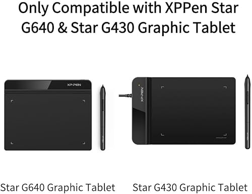 Miniatura 2 de XPPen PN01 - Lápiz capacitivo sin batería, 8192 niveles de sensibilidad a la presión del bolígrafo, solo compatible con XPPen Star G640 y Star G430