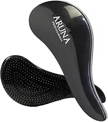 Escova Mágica de Cabelo - Ação Anti-frizz e Circulação Sanguínea do Couro Cabeludo Escove seus Cabelos sem Quebrar e Danificar os Fios (Preta)