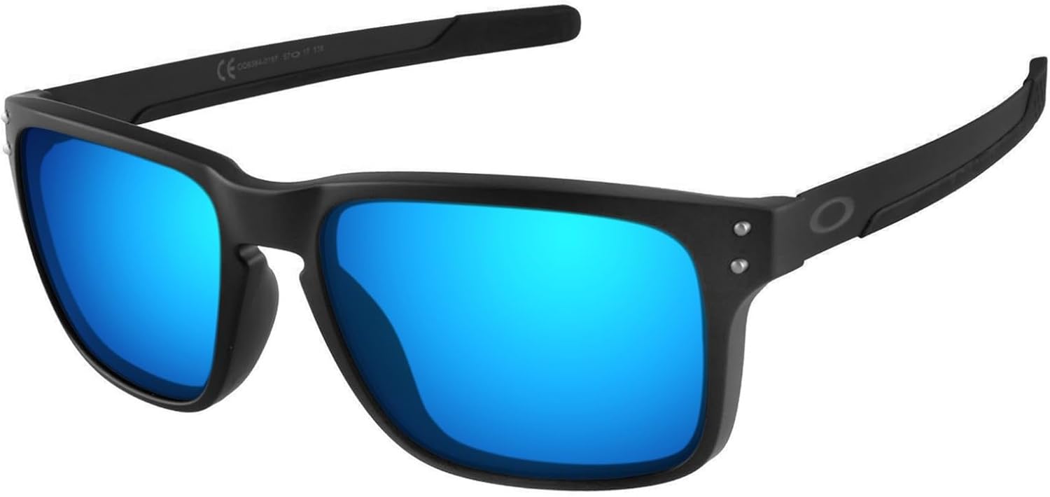 1.6MM Polarized Replacement Lenses for Oakley Holbrook Mix OO9384 | Holbrook OO9102 Sunglasses, UV Protection, Dark Mirror Lens, Repair Parts&Kit