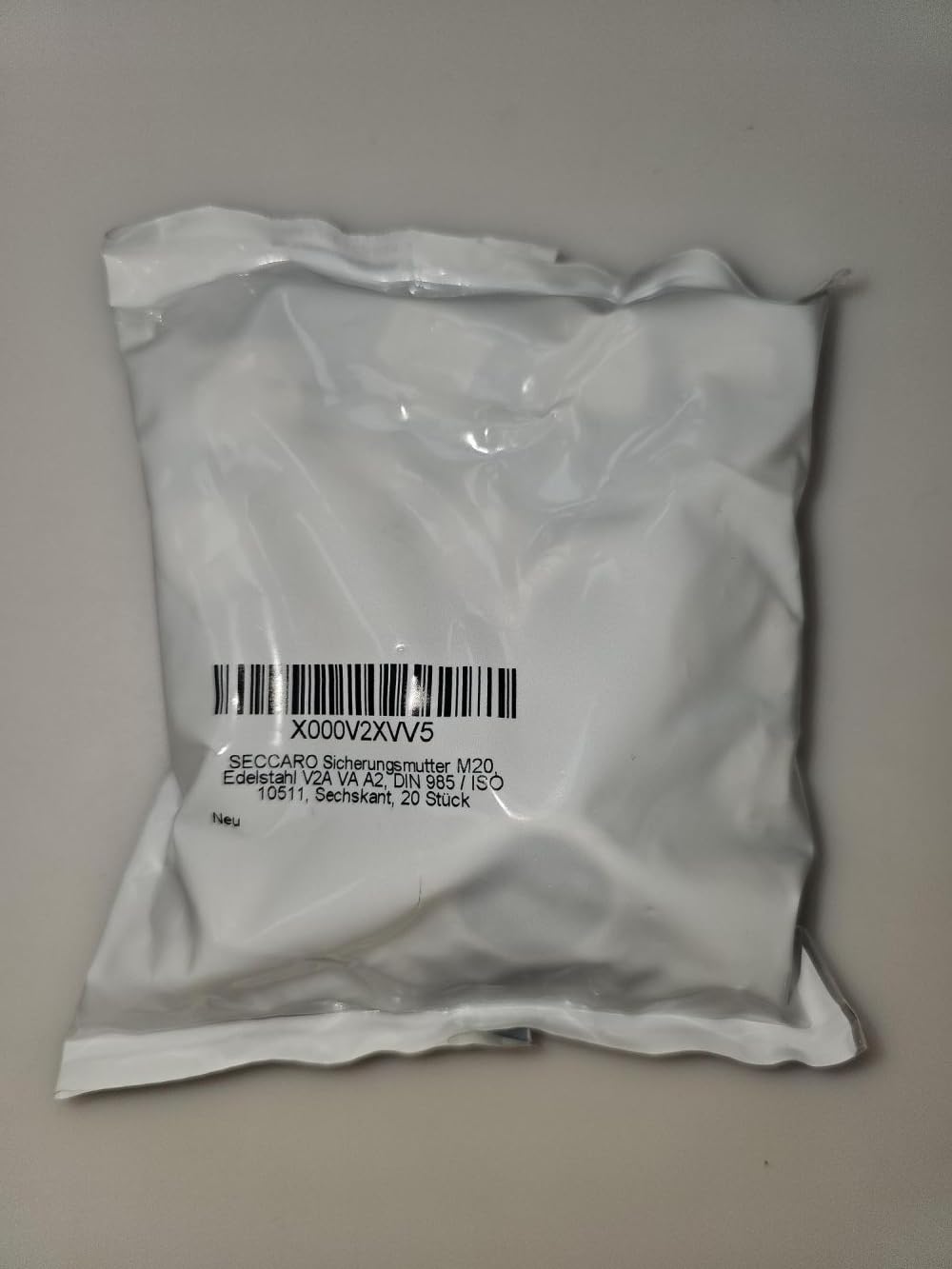 DSM Lot De 10 Écrous Autobloquants M6 - DIN 985 / ISO 10511 - Acier Inoxydable A2 V2A - Écrous Hexagonaux à Anneau Plastique (Taille De Clé 10 Mm)