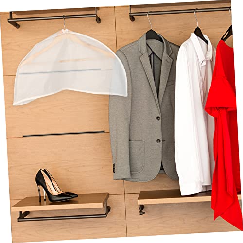 5pcs Thickened Clothes Cover for Coats and Jackets Peva Garment Bags for Closet Storage Breathable and Washable Suit Bags for Travel and Home Use2
