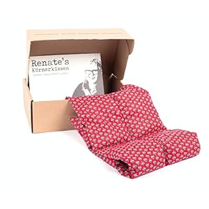 Hochwertige Körnerkissen mit 12 Kammern aus Baumwolle * Größe L (ca. 60x20cm) * Wohltuende, lindernde Wärme * Bio-Weizen * Ideal für Rücken, Schulter, Bauch * Geschenkidee