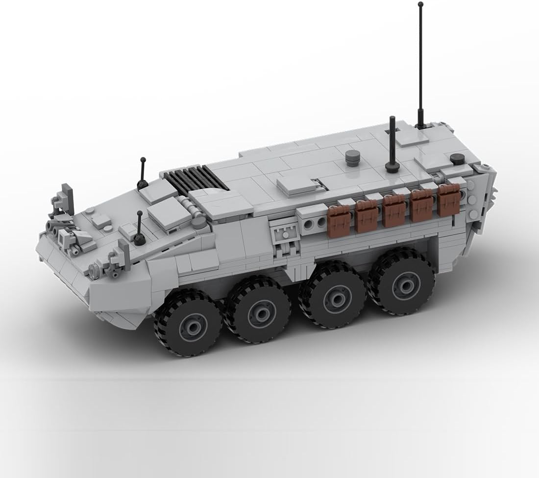 1:35 M1126 V2 Wheeled Armored Personnel Carrier Building Block Set 730PCS