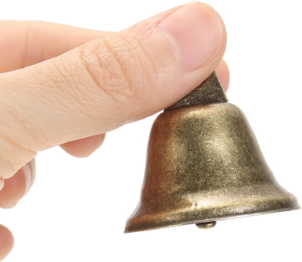 10pcs Brass Christmas Decoration Retro Bells, 1.5inch Christmas Tree Hanging Jingle Bells Home Decoration Wind Chimes Making Crafts Bells Holiday Wedding Decoration Small Bells
