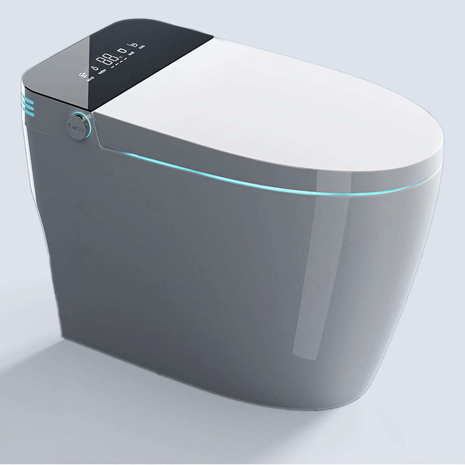 HomSof Smart Toilets with Heated Bidet Seat,Portable toilet with bidet