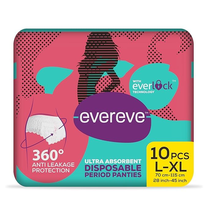 EverEve Ultra Absorbent Disposable Period Panties (L-XL, 10) (B0CL6HXS93) Amazon Price History, Amazon Price Tracker