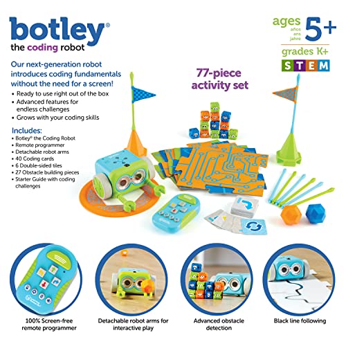 Learning Resources Botley The Coding Robot Activity Set - 77 Pieces, Ages 5+, Screen-Free Coding Robots for Kids, STEM Toys for Kids, Programming for Kids, for Kids by Learning Resources - Image 7