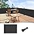 LOVE STORY 3'x115'' Black Balcony Privacy Screen Fence, UV Protection Weather-Resistant 3 FT Height Shield for Deck, Patio, Backyard, Outdoor Pool, Porch, Railing