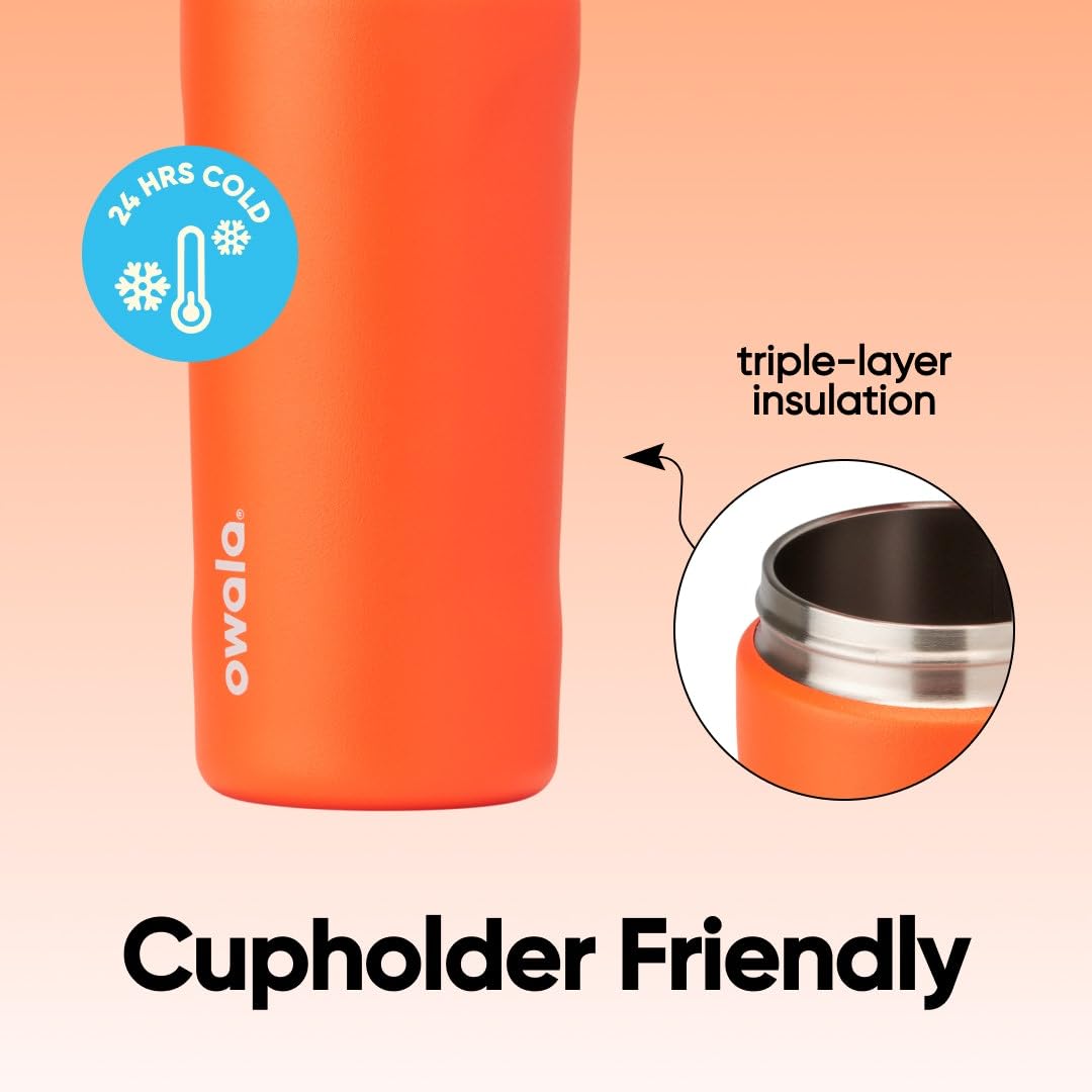 Owala FreeSip Kids Stainless Steel Water Bottle 16 oz Blue Citrus view 4