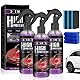 LGZIN 3 in 1 Beschichtungsspray, Hoher Schutz, Schnelles Autobeschichtung Spray, Nano Spray Auto Keramikversiegelung, Car Nano Kratzer Spray, 3 Stück 100 ml