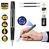 Spy Pen Spy Pen Camera HD 1080p Spy Camera Hidden Camera Pen Camera Pens Spy Pens Pen Spy Camera Pen Camera Pen Camera Spy Pen Recorder Pen Hidden Camera Pen Cam Video Pen 32 GB Camera Pens (Black)