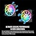 Thermaltake SWAFAN EX 12 ARGB PC Cooling Fan, 3-Fan pcak, 500~2000 RPM, Magnetic Connection, Reversable Blades, sync with MB RGB Software, CL-F167-PL12SW-A, 120mm, Black