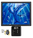 Sunlit Dolphins - Night Light by Art Plates