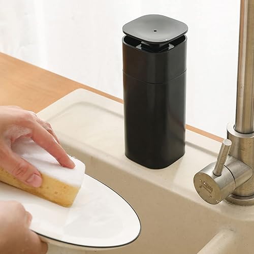 Miniatura 4 de Dispensador de bomba de empuje líquido, dispensador de botellas con bomba de un solo toque, botella de bombeo vacía para jabón de platos, gel de