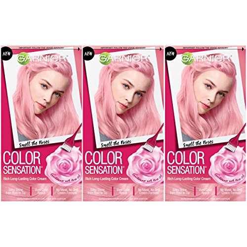 Garnier Hair Color Sensation Hair Cream, Smell The Roses, (Pack of 3)