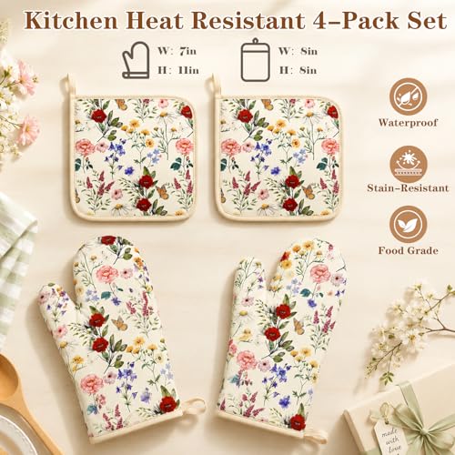 Gants de cuisine en coton AnyDesign de qualité supérieure