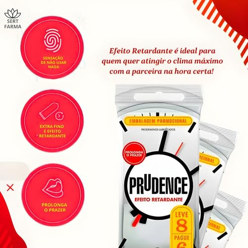 Camisinhas Preservativo Prudence Efeito Retardante 32 Undade