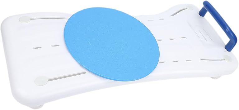 Rotating Tub Transfer Bench, Bathtub Seat Panel, 360 Degree Rotating Seat Board with Handle, Ideal for Senior Elderly Recovery & Portable Mobility