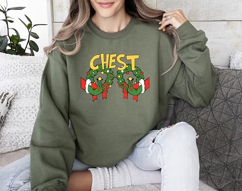 Christmas Sweatshirt, Christmas Couple sweatshirt, Chest Nuts Sweatshirts, Matching Christmas Sweatshirt, Christmas Sweater, Funny Christmas sweatshirt, Christmas Pajamas4