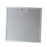 Filtro de grasa de aluminio para campana extractora de cocina, color plateado