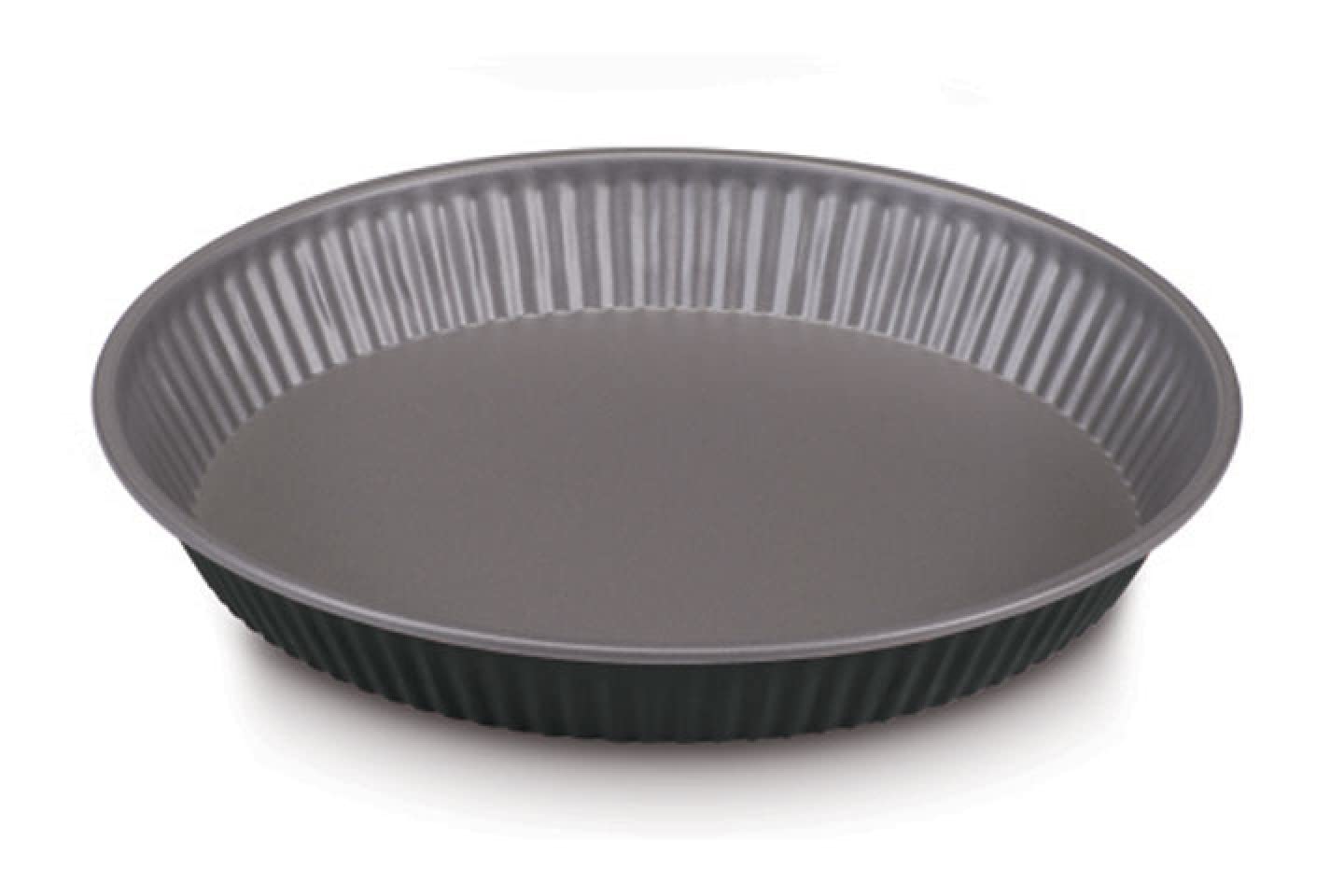 Di Canio Store 06028FPHE Guardini Happy Hour Tart Mould 28 cm Steel with Non-Stick Coating-Black/Grey, Stainless Steel