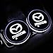 Auto Sport 2PCS LED Cup Holder Mat Pad Coaster with USB Rechargeable Interior Decoration Light Fit Mazda Accessories