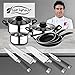 SAN ignacio pk331 set trois poêles + batterie de cuisine 5 pièces + lot de Couteaux, chromé