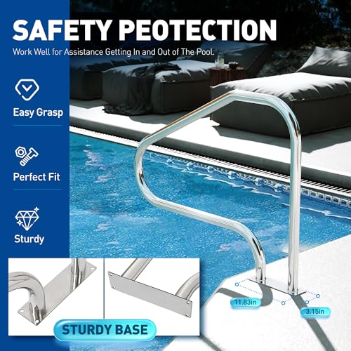 Barandal para piscina acero inoxidable KUAFU miniatura 4