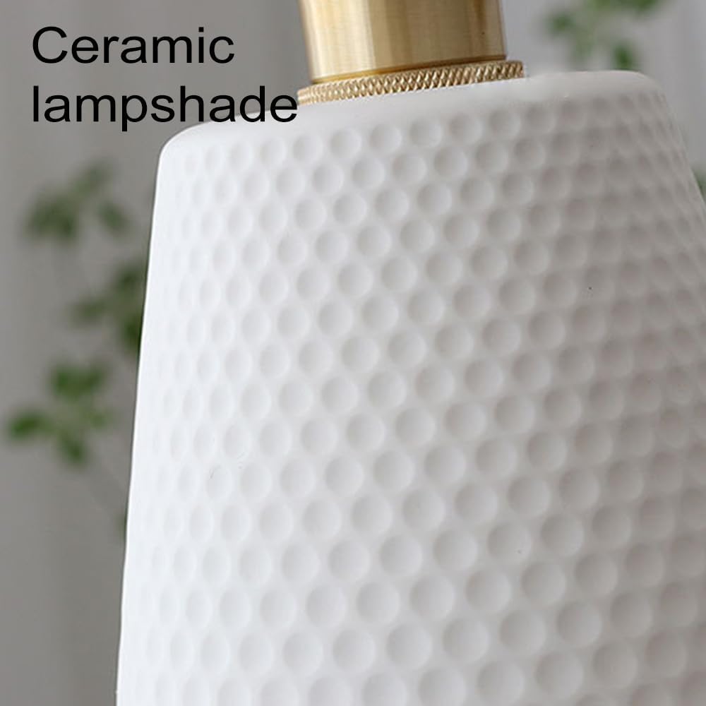 Applique da Parete in Stile Francese Vintage in Ottone con Paralume in Vetro opalino Bianco a Coste, Lampada Dorata per Camera da Letto, cameretta dei Bambini, Soggiorno, Veranda e Ingresso.