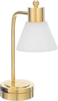 Toyvian Dollhouse Table Lamp 1/12 Scale - Doll House Desk Lamp Miniature Dollhouse Lights Battery Operated for Doll House Accessories Decorations