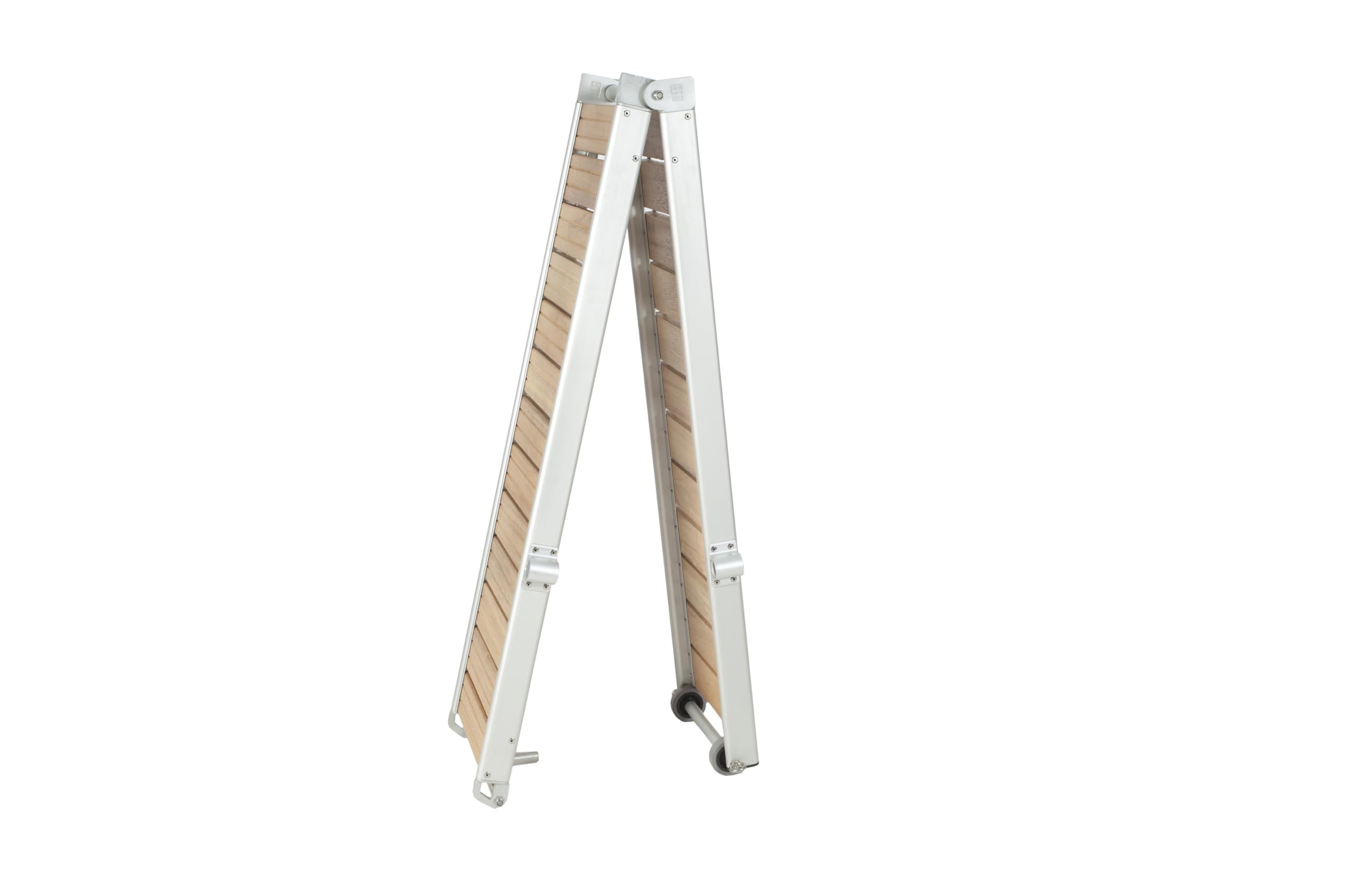 Pasarela para Barco con Peldaños de Madera 2 Metros Plegable, liguera y Resistente