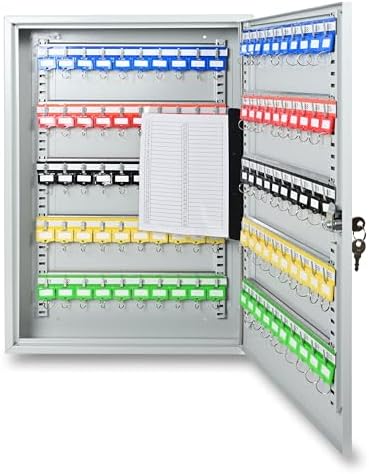 FIS® Key Box Steel, Size: 550x375x80mm, 100 Keys Holder Capacity ...