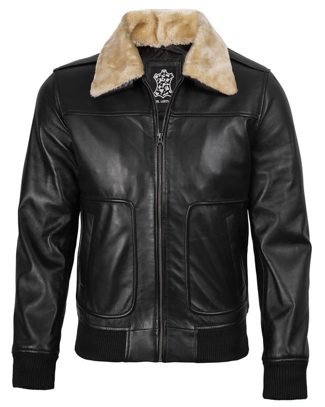 Image of Real Leather Jacket Men - Lamskin Leather Jacket for Mens