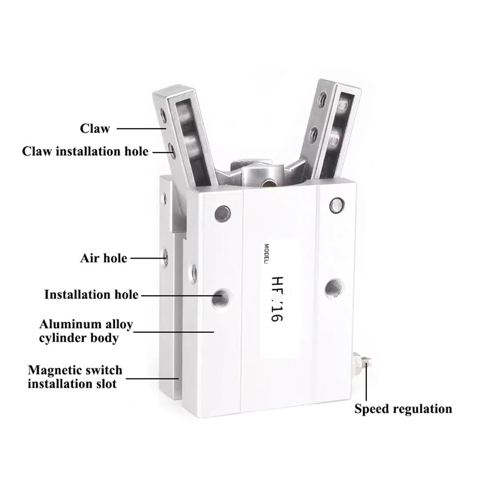 Cilindro a pneumatico HFY-6/10/16/20/25/32 Piccolo manipolatore Fulcrum Pinza pneumatica(HFY-32)