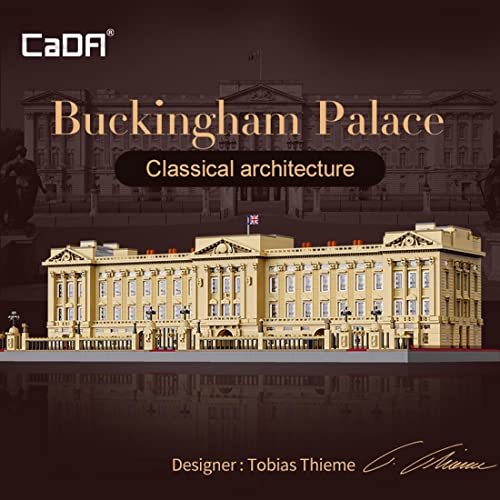 Morton3654Mam CADA C61501 Buckingham Palast Bausteine, BAU Bausteine Architektur Modular Building Bausatz, 5604 Teile… – Bild 3