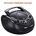 sAudio Portable Stereo CD Player, CD Boombox with AM/FM Radio and Audio Input Jack
