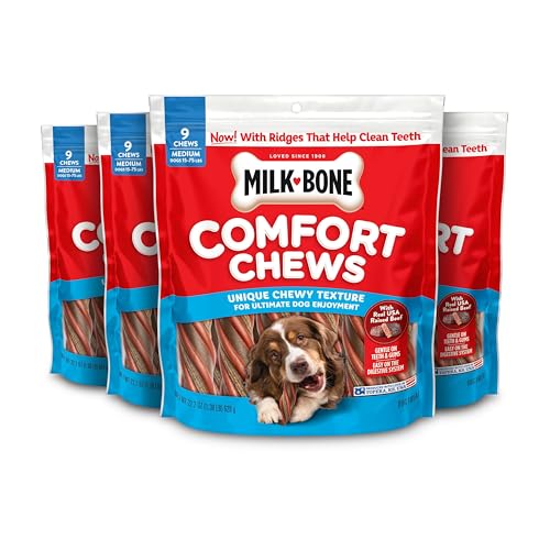 Image of Milk-Bone Comfort Chews, Unique Chewy Texture & Real Beef, 36 Dog Chews