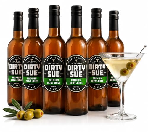 Dirty Sue - The Original Premium Olive Juice, 12.69 oz Glass Bottles (12.69 Oz (Pack of 6))