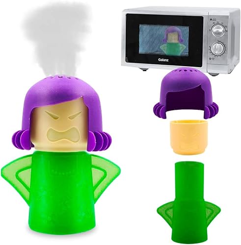 Miniatura 2 de Abnaok Angry Mom - Limpiador de microondas y desodorante para nevera Chilly Mama, 2 piezas, fácil de limpiar en minutos para el hogar u oficina con