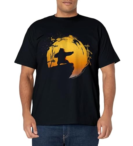 Kung Fu Panda Po Tai Chi Sunset Silhouette T-Shirt