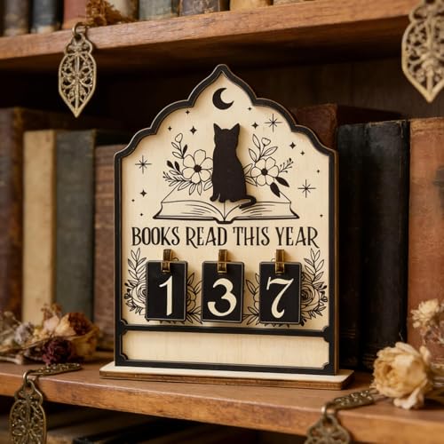 Compteur de livres lus décoration de lecture cadeau de Noël