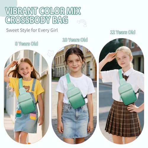 Image of Birthday Back to School Gifts for Teen Girls 8-12, Fanny Pack Crossbody Bag | 8 9 10 11 12 Year Old Girl Birthday Gifts, Kids Sling Bag Purse Travel Essential, Preppy Fashion Tween Girl Gift Trendy Stuff