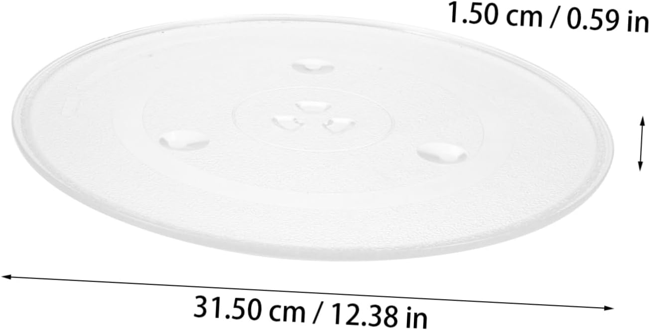 LIFKOME Microwave Oven Glass Tray Oven Turntable Replacement Plate Heat Resistant Sturdy Design