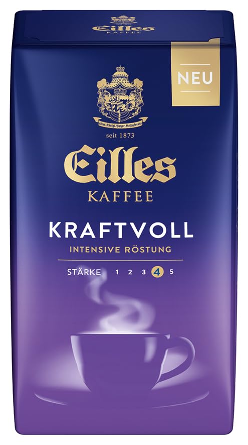 Kaffee KRAFTVOLL von Eilles, 12x500g gemahlen